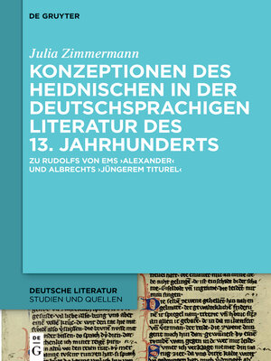 cover image of Konzeptionen des Heidnischen in der deutschsprachigen Literatur des 13. Jahrhunderts